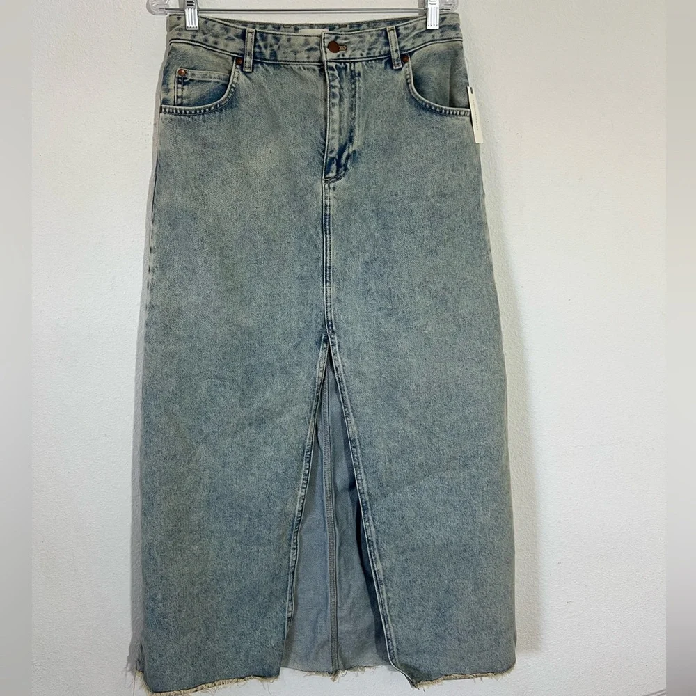 Pilcro Jean Midi Skirt